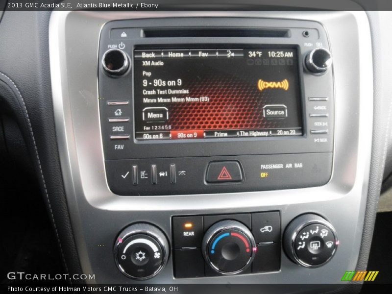 Atlantis Blue Metallic / Ebony 2013 GMC Acadia SLE