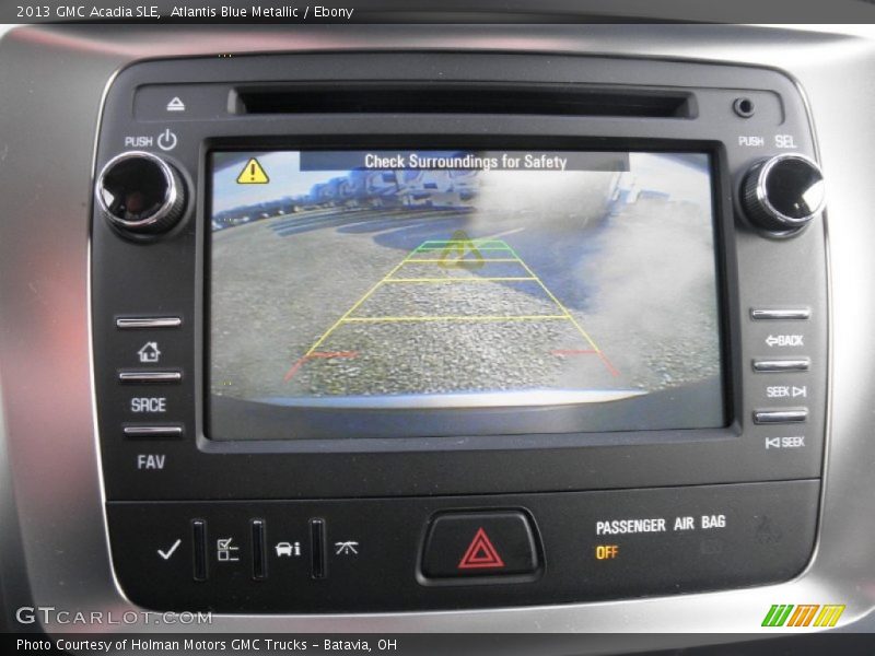Atlantis Blue Metallic / Ebony 2013 GMC Acadia SLE