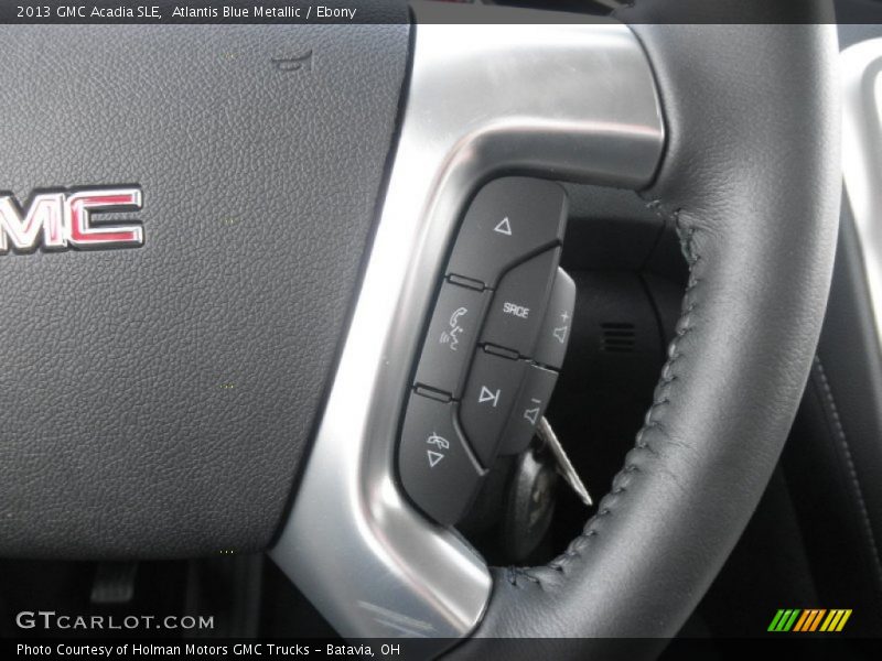 Atlantis Blue Metallic / Ebony 2013 GMC Acadia SLE