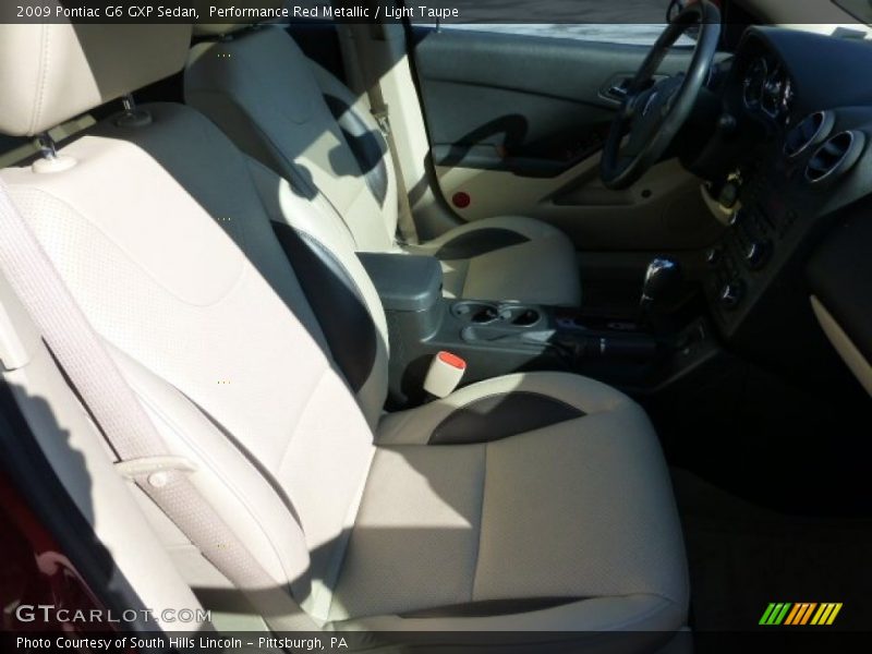 Performance Red Metallic / Light Taupe 2009 Pontiac G6 GXP Sedan