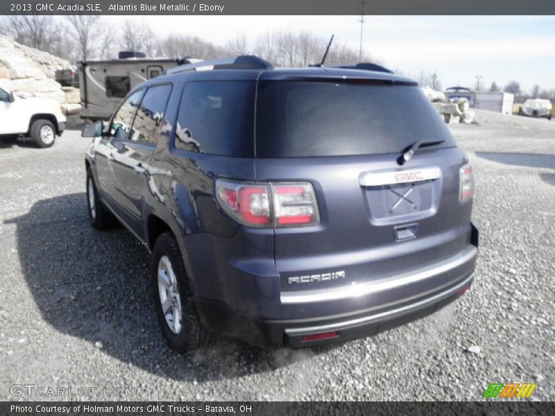 Atlantis Blue Metallic / Ebony 2013 GMC Acadia SLE