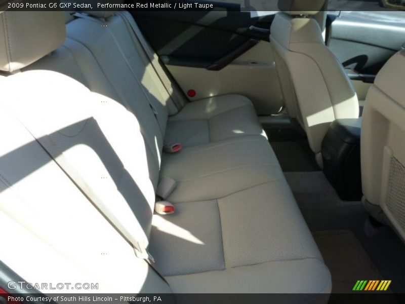 Performance Red Metallic / Light Taupe 2009 Pontiac G6 GXP Sedan