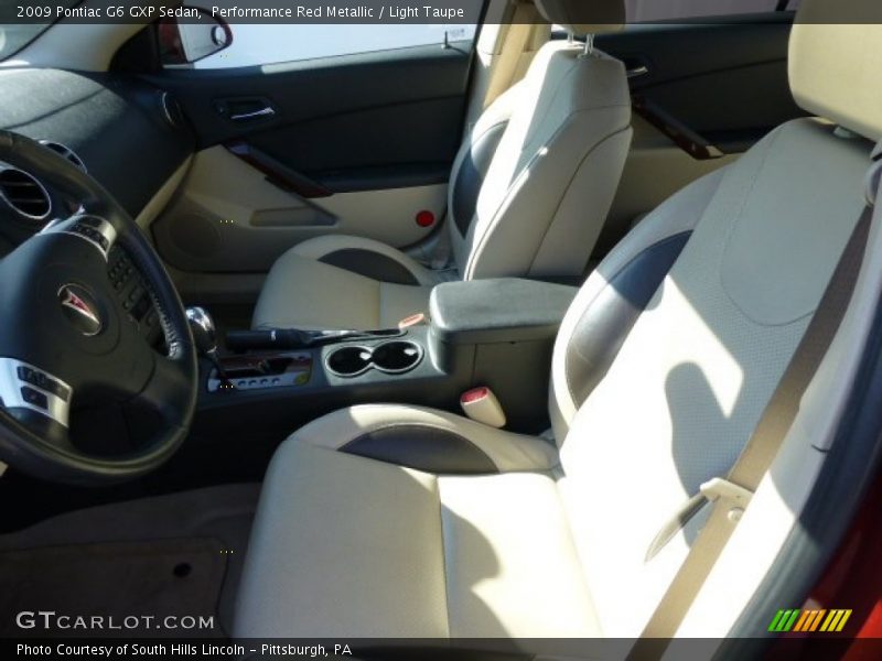 Performance Red Metallic / Light Taupe 2009 Pontiac G6 GXP Sedan
