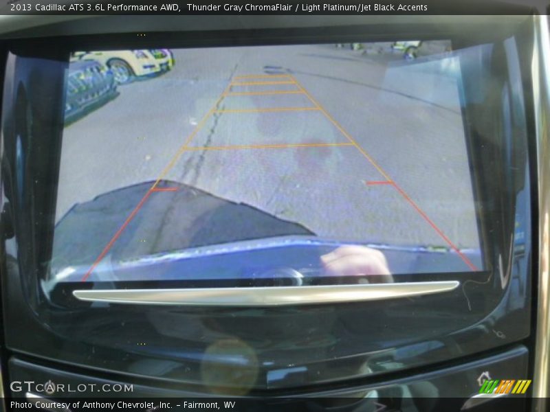 Thunder Gray ChromaFlair / Light Platinum/Jet Black Accents 2013 Cadillac ATS 3.6L Performance AWD