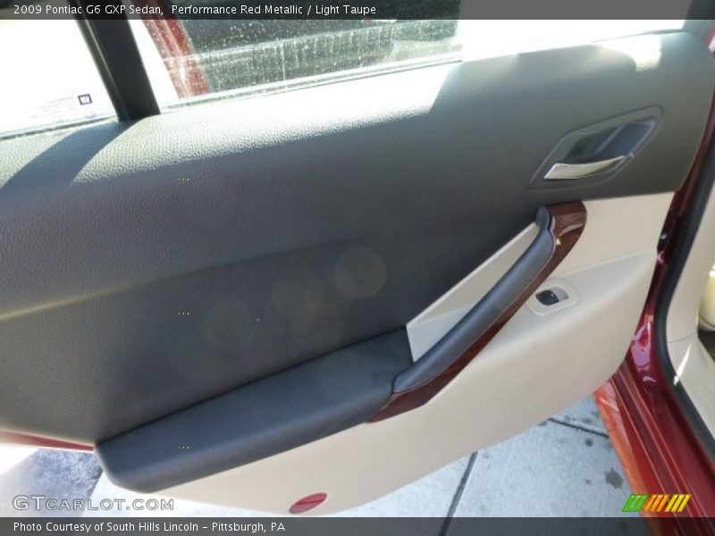 Performance Red Metallic / Light Taupe 2009 Pontiac G6 GXP Sedan