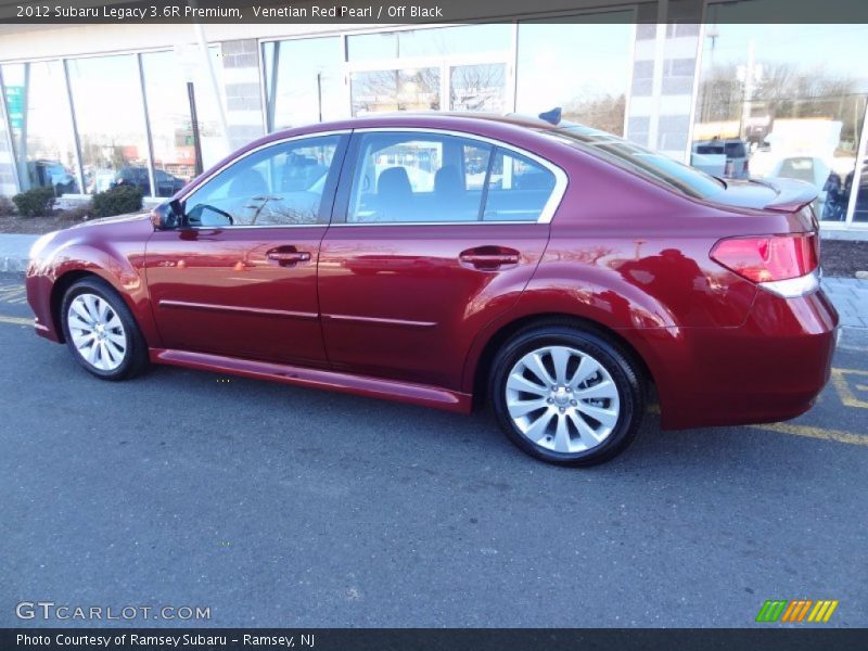 Venetian Red Pearl / Off Black 2012 Subaru Legacy 3.6R Premium