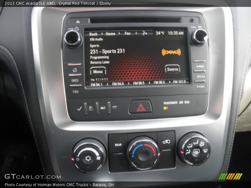 Crystal Red Tintcoat / Ebony 2013 GMC Acadia SLE AWD