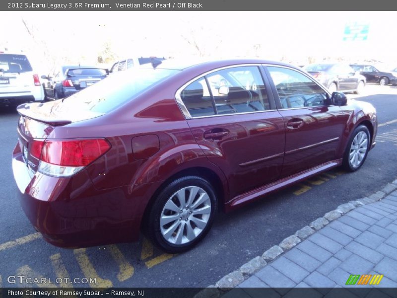 Venetian Red Pearl / Off Black 2012 Subaru Legacy 3.6R Premium