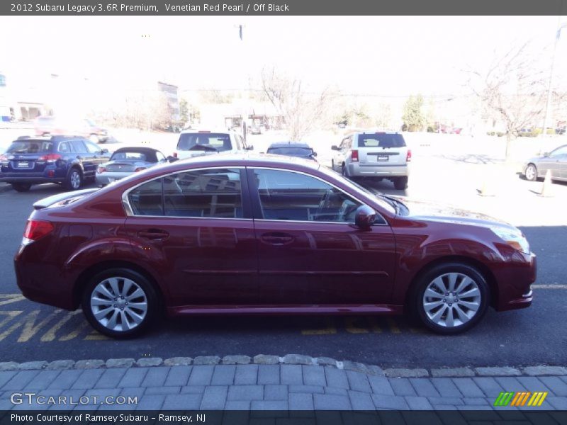 Venetian Red Pearl / Off Black 2012 Subaru Legacy 3.6R Premium