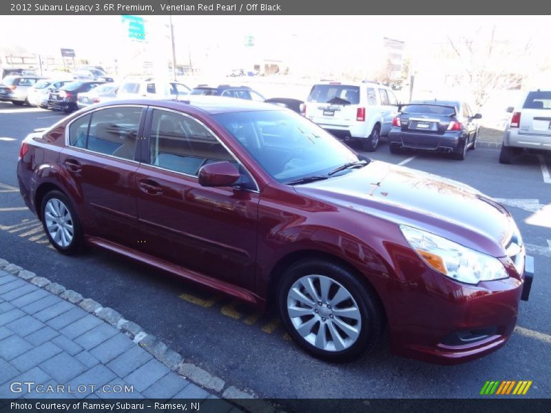 Venetian Red Pearl / Off Black 2012 Subaru Legacy 3.6R Premium