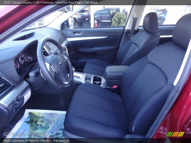 Venetian Red Pearl / Off Black 2012 Subaru Legacy 3.6R Premium