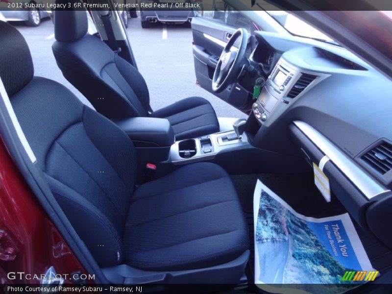 Venetian Red Pearl / Off Black 2012 Subaru Legacy 3.6R Premium