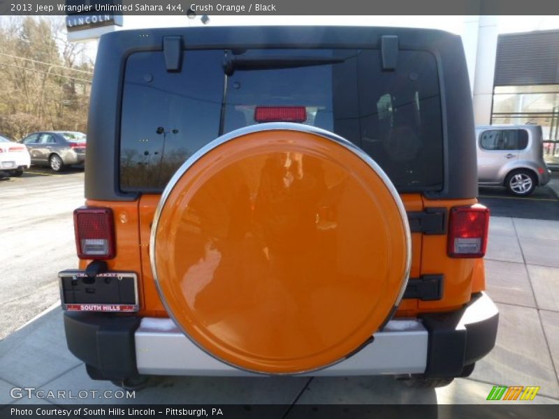 Crush Orange / Black 2013 Jeep Wrangler Unlimited Sahara 4x4