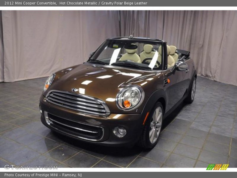 Hot Chocolate Metallic / Gravity Polar Beige Leather 2012 Mini Cooper Convertible