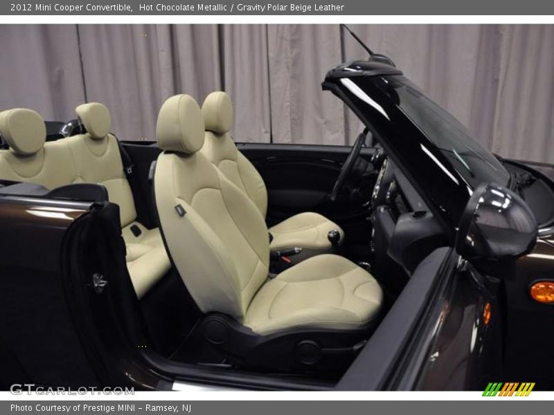  2012 Cooper Convertible Gravity Polar Beige Leather Interior