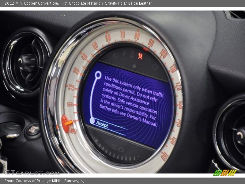 Hot Chocolate Metallic / Gravity Polar Beige Leather 2012 Mini Cooper Convertible