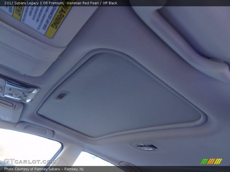 Venetian Red Pearl / Off Black 2012 Subaru Legacy 3.6R Premium