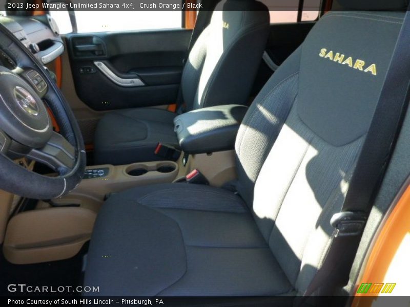 Crush Orange / Black 2013 Jeep Wrangler Unlimited Sahara 4x4