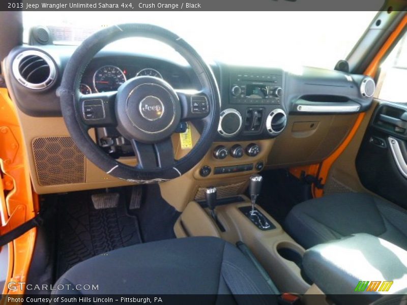 Dashboard of 2013 Wrangler Unlimited Sahara 4x4