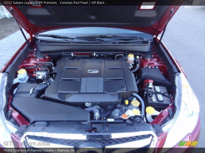 Venetian Red Pearl / Off Black 2012 Subaru Legacy 3.6R Premium