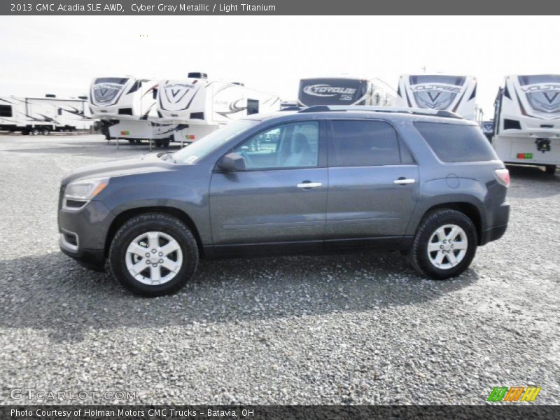 Cyber Gray Metallic / Light Titanium 2013 GMC Acadia SLE AWD