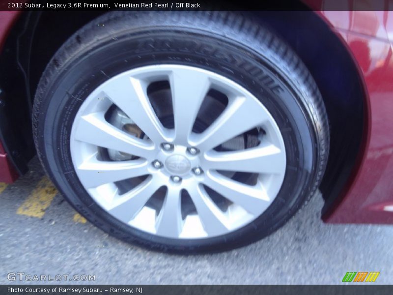 Venetian Red Pearl / Off Black 2012 Subaru Legacy 3.6R Premium