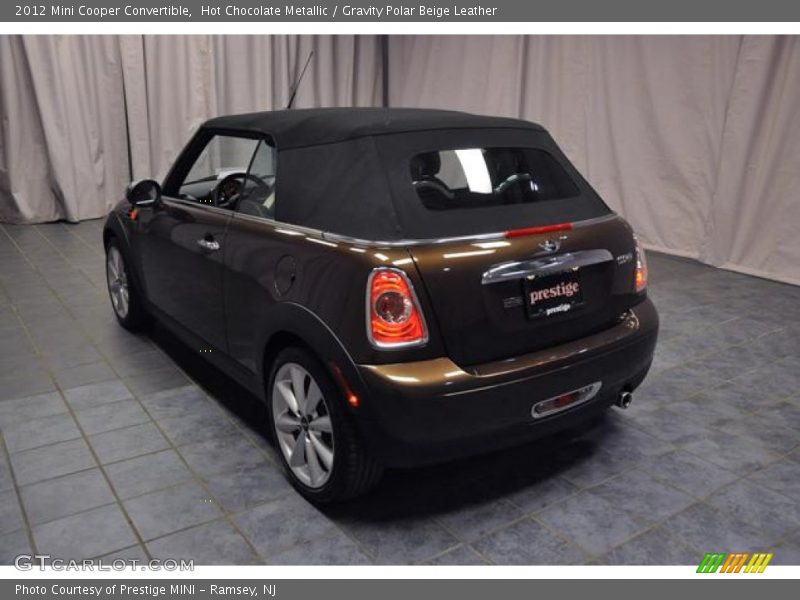 Hot Chocolate Metallic / Gravity Polar Beige Leather 2012 Mini Cooper Convertible