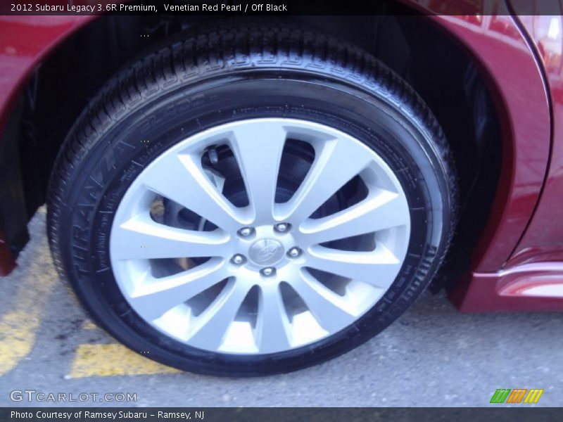 Venetian Red Pearl / Off Black 2012 Subaru Legacy 3.6R Premium