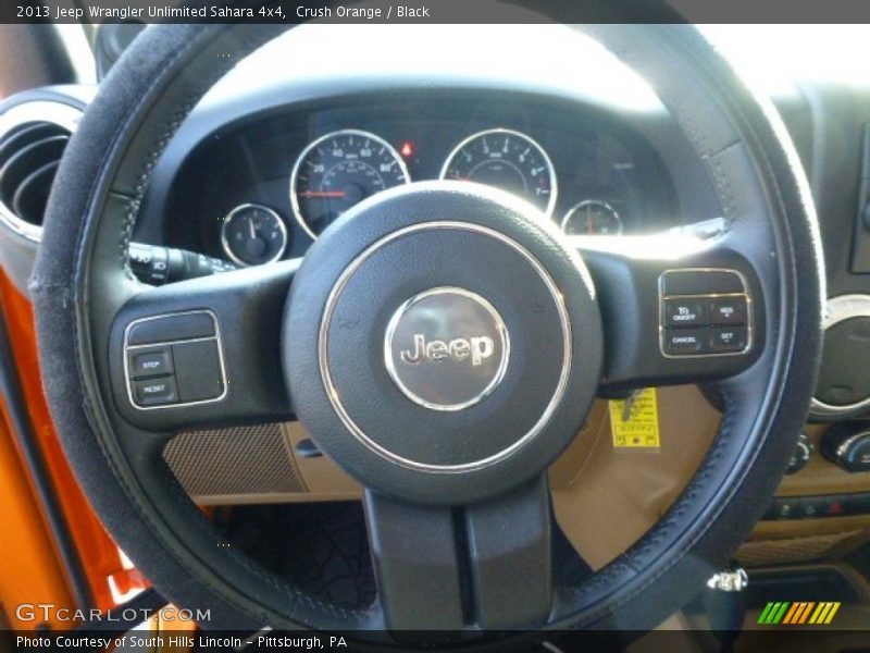 Crush Orange / Black 2013 Jeep Wrangler Unlimited Sahara 4x4