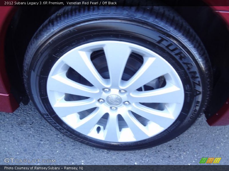 Venetian Red Pearl / Off Black 2012 Subaru Legacy 3.6R Premium