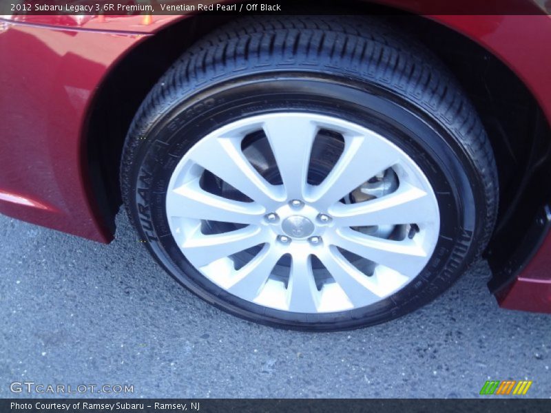 Venetian Red Pearl / Off Black 2012 Subaru Legacy 3.6R Premium