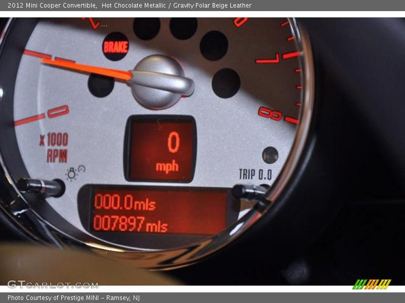 Hot Chocolate Metallic / Gravity Polar Beige Leather 2012 Mini Cooper Convertible