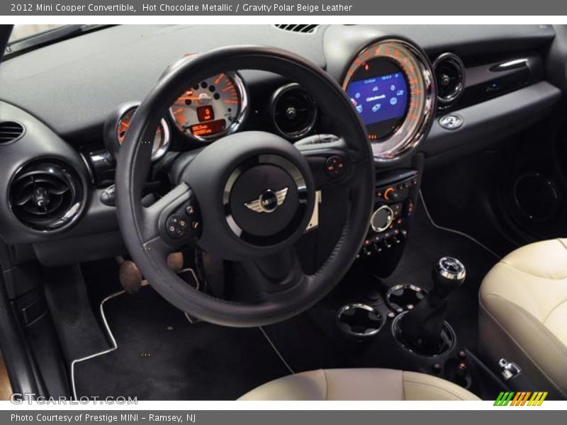 Hot Chocolate Metallic / Gravity Polar Beige Leather 2012 Mini Cooper Convertible