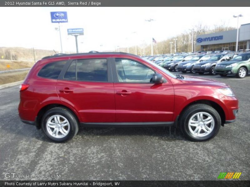  2012 Santa Fe GLS AWD Sierra Red