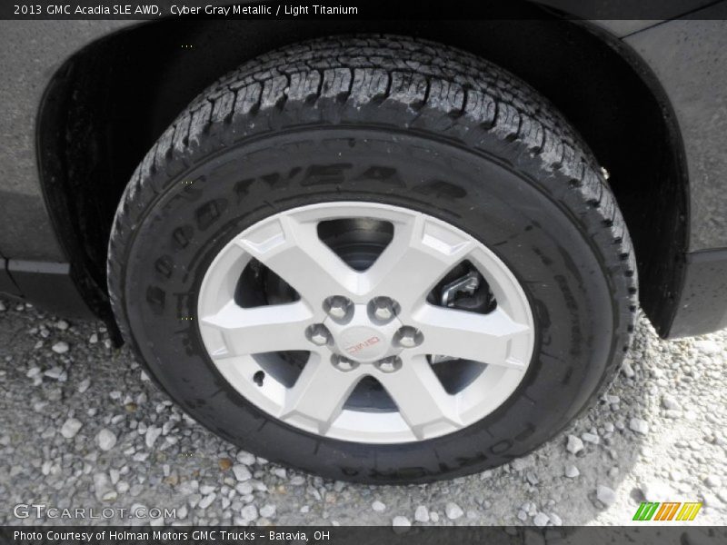 Cyber Gray Metallic / Light Titanium 2013 GMC Acadia SLE AWD
