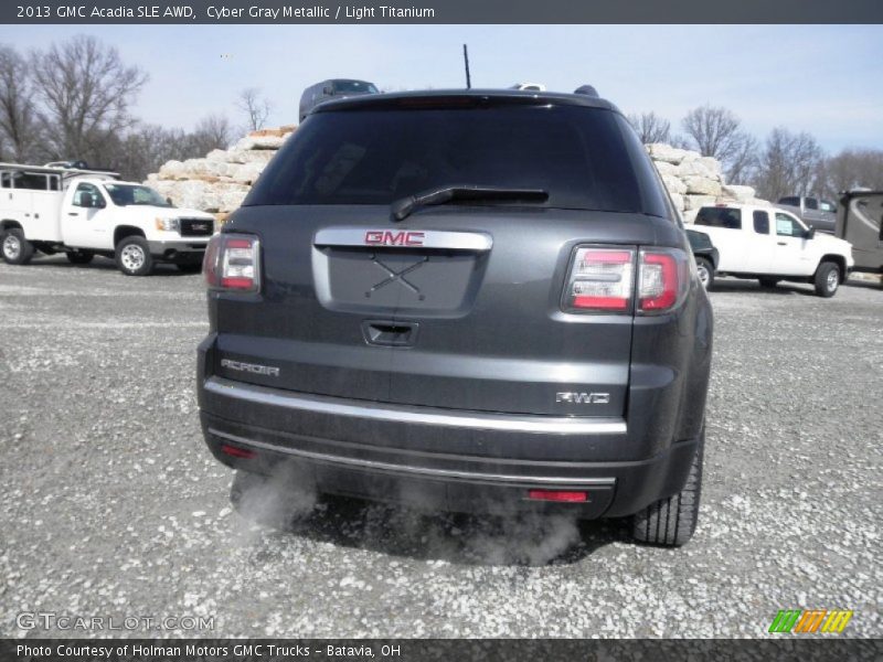 Cyber Gray Metallic / Light Titanium 2013 GMC Acadia SLE AWD