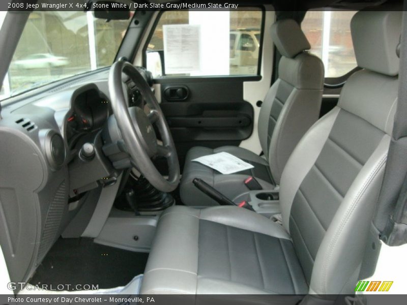 Front Seat of 2008 Wrangler X 4x4