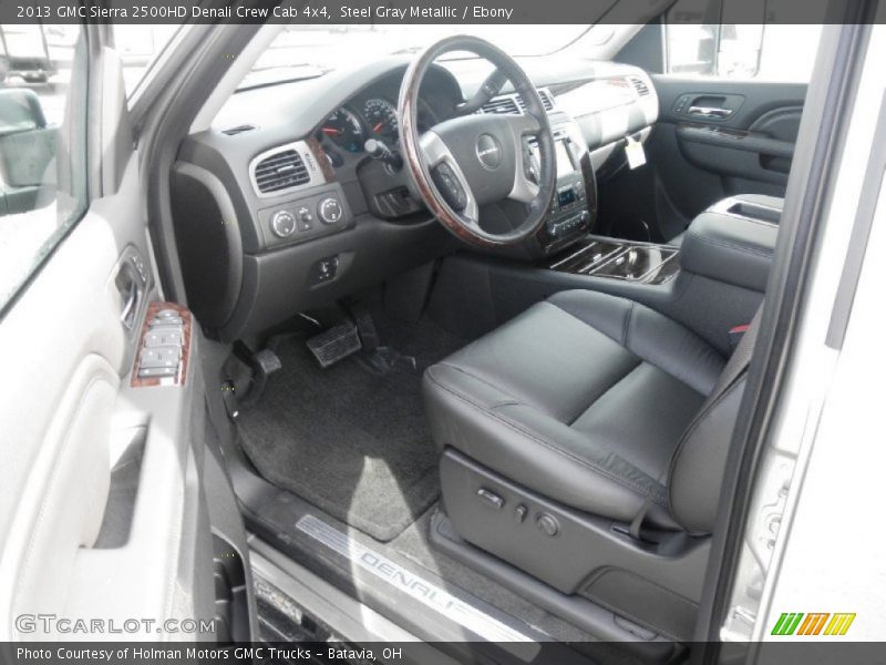 Ebony Interior - 2013 Sierra 2500HD Denali Crew Cab 4x4 
