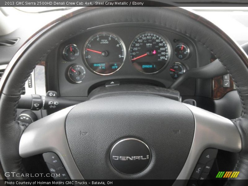 Steel Gray Metallic / Ebony 2013 GMC Sierra 2500HD Denali Crew Cab 4x4