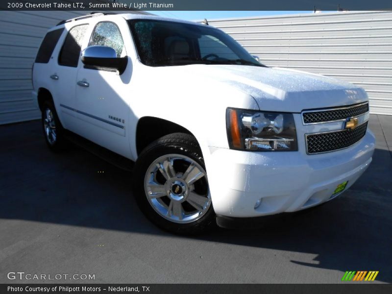 Summit White / Light Titanium 2009 Chevrolet Tahoe LTZ