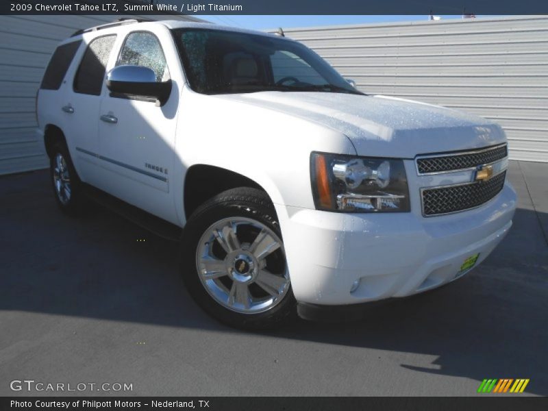 Summit White / Light Titanium 2009 Chevrolet Tahoe LTZ