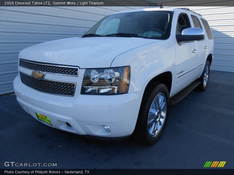 Summit White / Light Titanium 2009 Chevrolet Tahoe LTZ