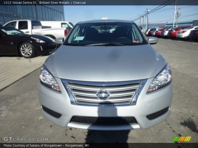Brilliant Silver Metallic / Charcoal 2013 Nissan Sentra SV