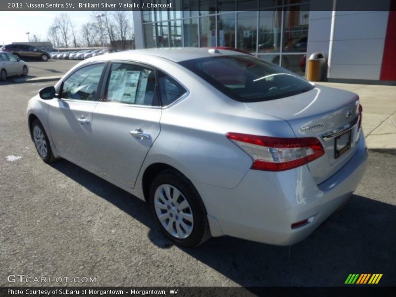 Brilliant Silver Metallic / Charcoal 2013 Nissan Sentra SV