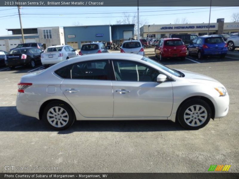 Brilliant Silver Metallic / Charcoal 2013 Nissan Sentra SV