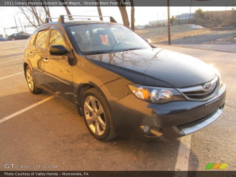 Obsidian Black Pearl / Ivory 2011 Subaru Impreza Outback Sport Wagon