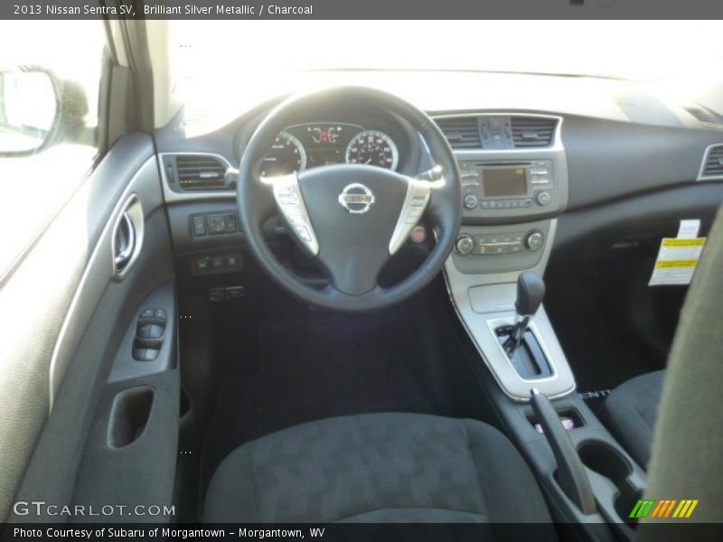 Brilliant Silver Metallic / Charcoal 2013 Nissan Sentra SV