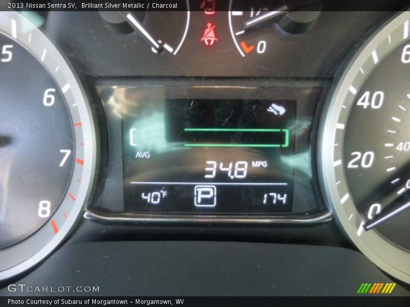 Brilliant Silver Metallic / Charcoal 2013 Nissan Sentra SV