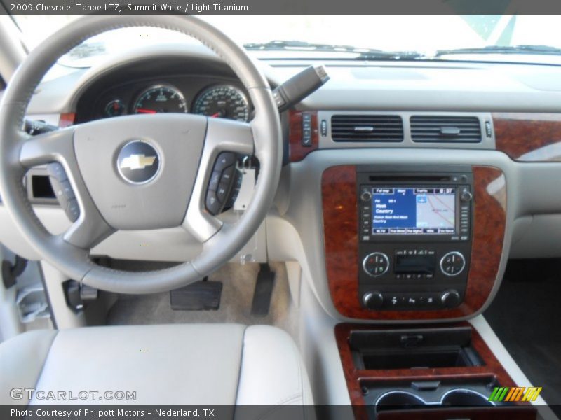 Summit White / Light Titanium 2009 Chevrolet Tahoe LTZ