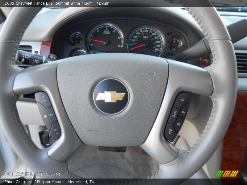 Summit White / Light Titanium 2009 Chevrolet Tahoe LTZ